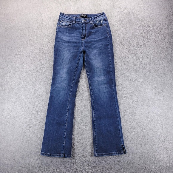Judy Blue Denim - Judy Blue Jeans Womens 28 Blue High Rise Slim Bootcut Dark Wash Stretch